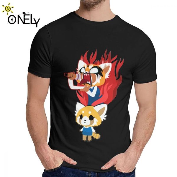 

sport stylish two sides ggretsuko aggressive retsuko t-shirt for male summer cool man organic cotton short sleeve round neck