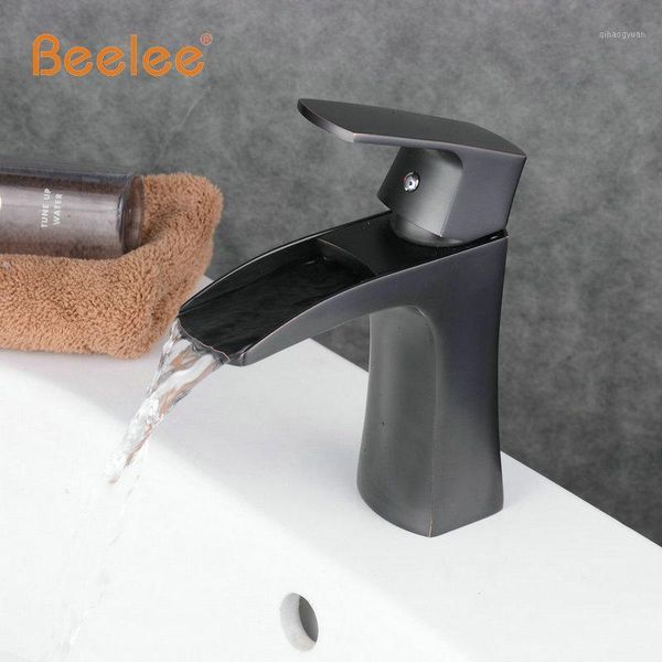 

beelee bathroom sink faucet contemporary tall oil rubbed bronze waterfall vessel faucet mixer tap bl0556b1