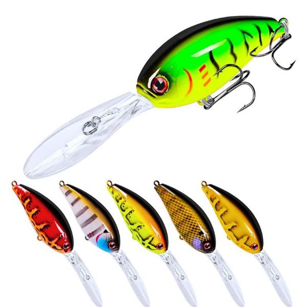 

1pcs laser wobbler fishing lure 115mm 17.5g artificial hard baits crankbait 3d eyes jerkbait for bass carp qylval