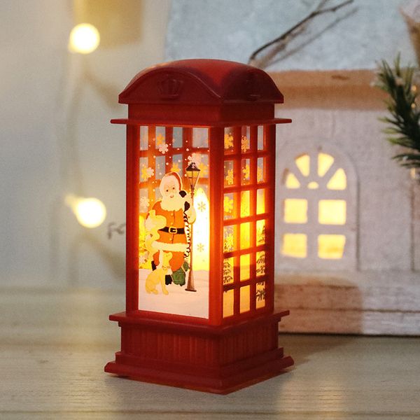 

newdecorations small wind lanterns santa claus snowmen led night lights christmas party deskornaments lantern lamps l