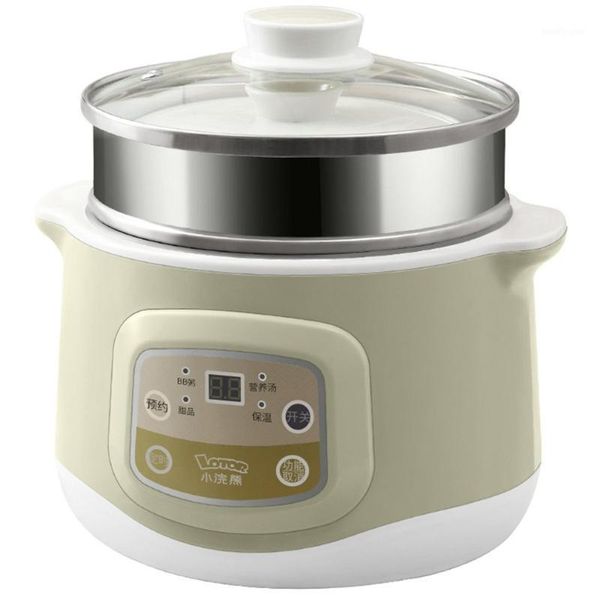 

electric skillets small raccoon water heater cooker automatic soup pot mini baby porridge ceramic bird's nest cooker1