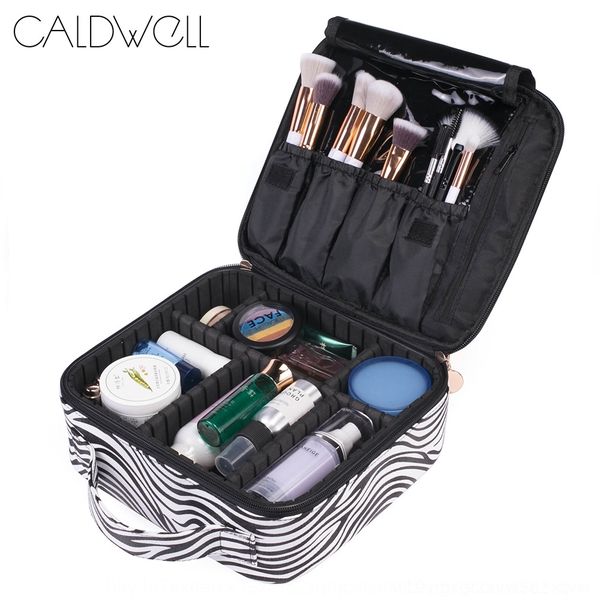 

xscx8 vgkxq case bagcosmetic bagzebra pattern pu bag partition cosmetic storage multifunctional travel waterproof storage bag new