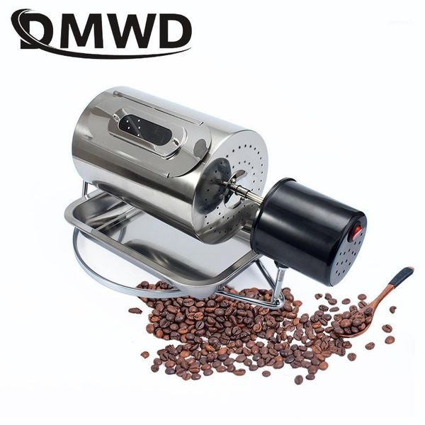 

coffee roasters dmwd 110v/220v beans roaster stainless steel cafe bean roasting machine baking fry peanut grain nuts dryer eu us uk plug1