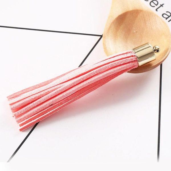 

12pcs bag fashion women casual triple leather tassels keychain bag pendant alloy women car key chain ring holder gl5038 h bbydau, Silver