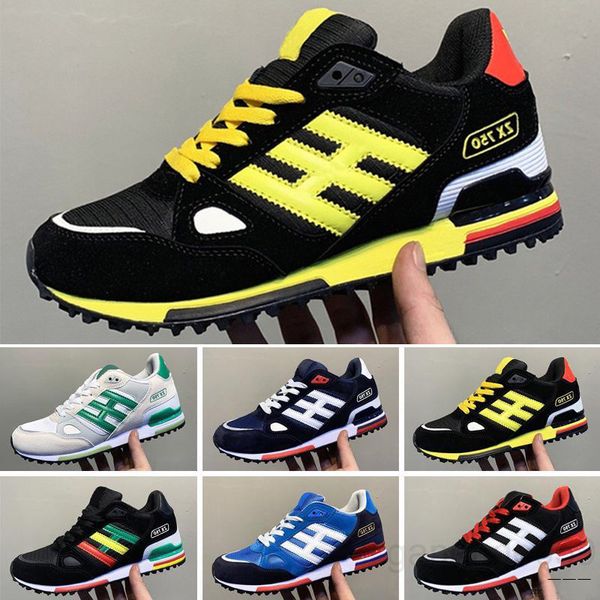 

zx750 athletic shoes designers sneakers zx 750 mens womens white red blue breathable athletic outdoor sports casual shoes size 36-45 hg9m, Black