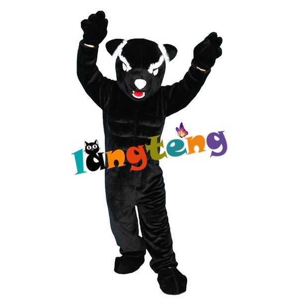 

mascot costumes834 black leopard panther mascot costumes cartoon fancy dress character holiday, Red;yellow