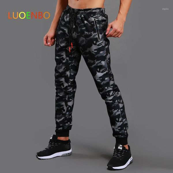 

2020 waist drawstring camo sport workout joggers men leisure quick dry running gym sweatpants with zipper pocket running pants1, Black;blue