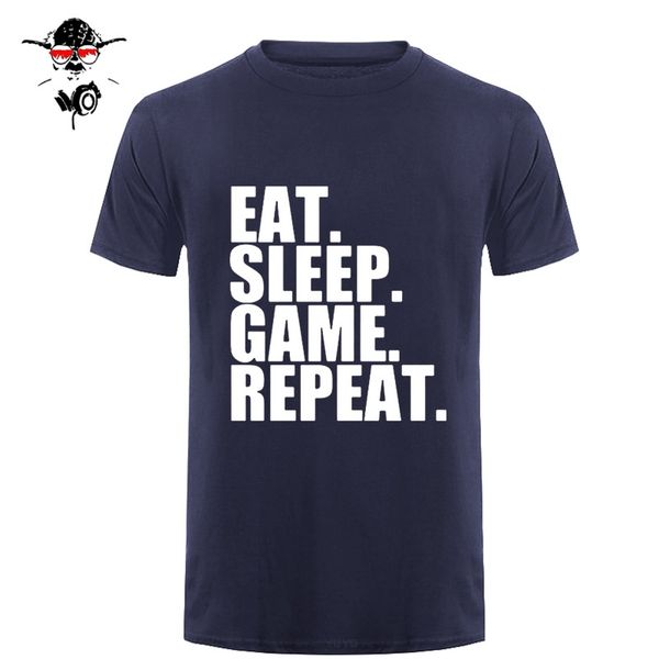 

смешные летний стиль eat sleep game repeat mens gamer смешной футболка пользовательского шаблон мужчина футболка случайного спорт с капюшоно