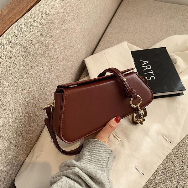 

2021 new fashion lady retro chain small square bag all-match one shoulder messenger bag design underarm female