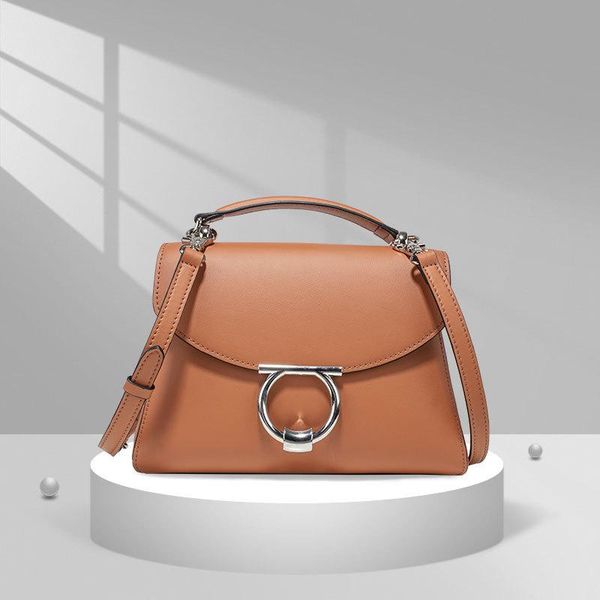 

the new high-end designer handbags leather fashion korean small square bag cowhide ladies shoulder bag diagonal handbag