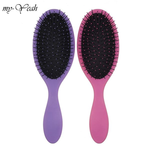 

brushes brush tangle detangler straighten scalp soft woman shower care curls tools hair massage comb professional wmtsxv rimmer, Silver