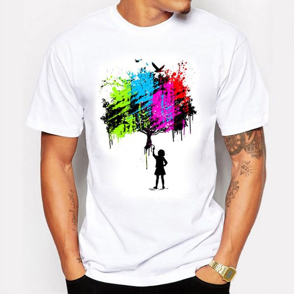 

new brand summer mens t shirt short sleeve o neck children's painting plus size males clothes sport hooded sweatshirt hoodie