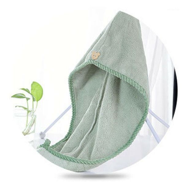 

towel 1pc magic quick dry hair wrap bathing turban cap hat microfiber towels1
