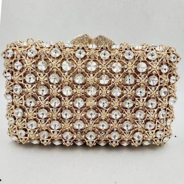 

white crystal clutch purse evening bags clutches women messenger handbags fashion rhinestone party purse diamond shoulder bag