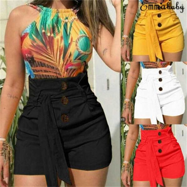 

new fashion women summer stylish high waist casual shorts streetwear plus size, White;black