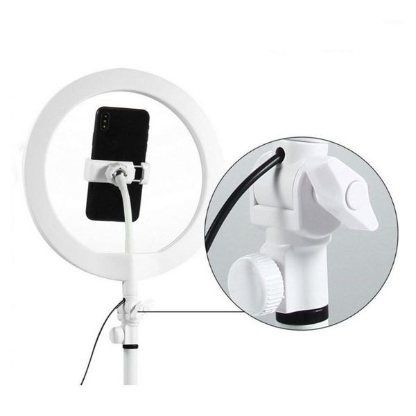 

120l-eds 180 degrees rotatable ring fill light with phone holder 3 gears adjustable for selfie video1