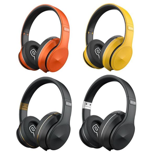 

headphones & earphones el-b4 foldable bluetooth headphone stereo sound sport wireless headset support tf card fm radio aux