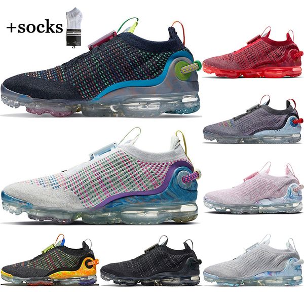 

with socks breathable running sport shoes dark grey deep royal blue laser orange mens trainers sneakers size 36-45