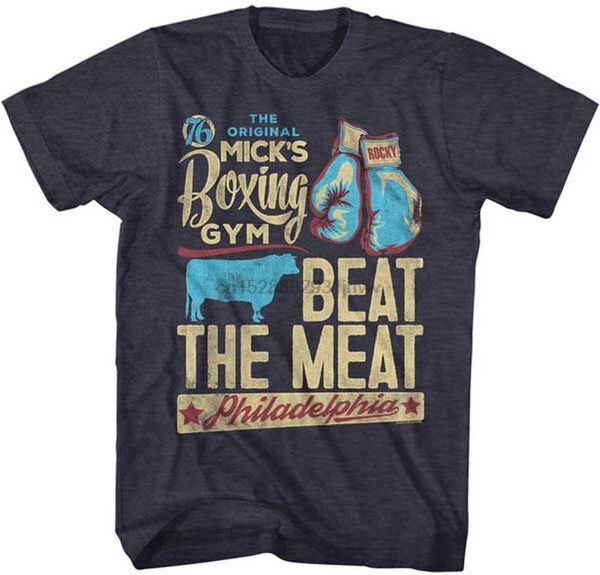 

rocky balboa t-shirt нового лицензионный micks beat the meat navy heather sm 5xl футболочка стиль круглого спорту толстовка с капюшоном hood
