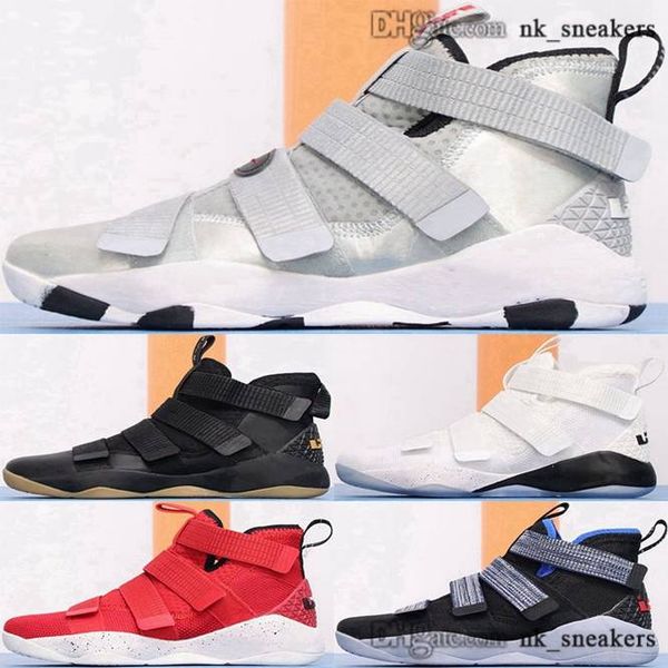 

baskets 11 size us lebron 13 sneakers women mens men basketball 11s james scarpe girls 46 high shoes lebrons 38 12 eur trainers soldier, Black