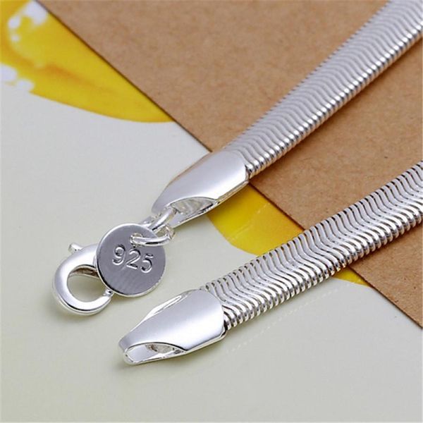 

silver color jewelry simple 6mm flat snake bracelets new women lady fashion jewelry christmas gifts h164 h bbyogq, Black