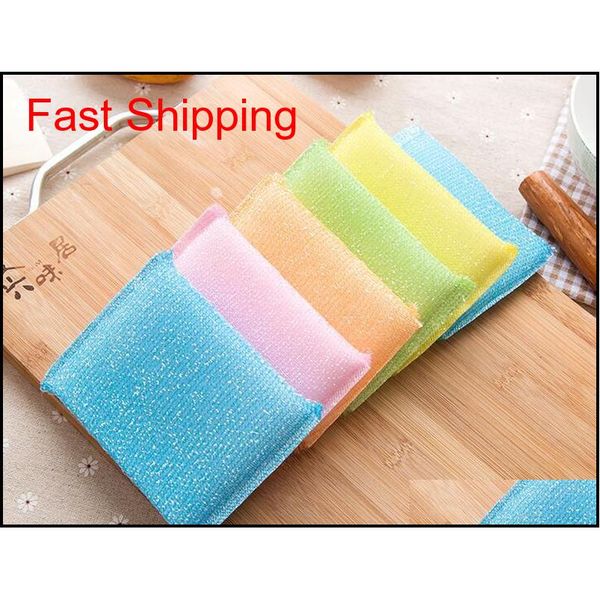 

new kitchen clean helper multicolor non stick oil magic washing dish cleaning sponge scouring pads clean jllhzj outbag2007