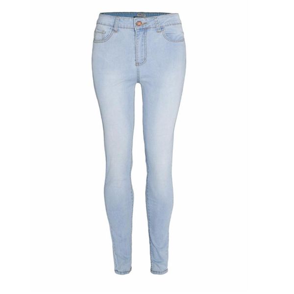 

new fashion bleached jeans woman pencil pants jeans for women elastic mujer femme skinny jean pants high waist, Blue