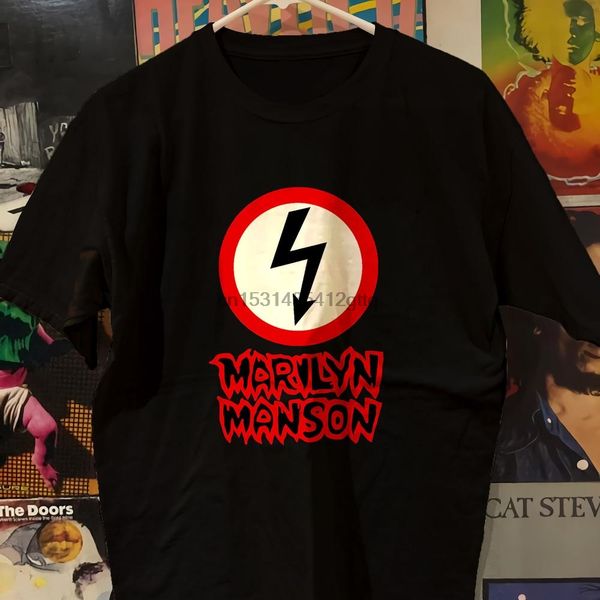 

marilyn manson logo metal rock icon clothing hoodie designers t shirts sweatshirt