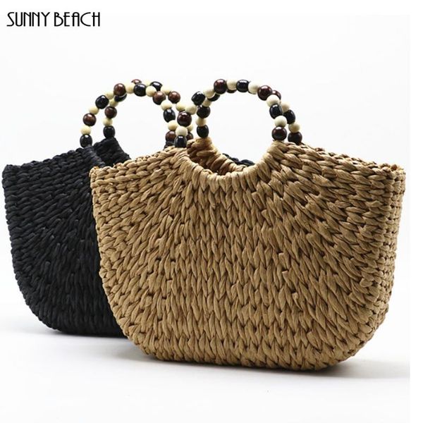 

new summer handmade bags women popular weaving ladies straw bag wrapped beach bag shaped