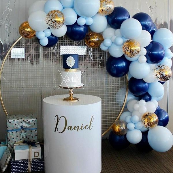 

78.8inch 2.5m round grid Circle Wedding Birthday Arch Decoration Background Wrought Prop Arch Outdoor Lawn Screen Road Guide