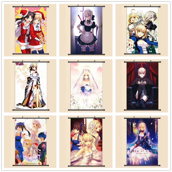 

anime manga fate stay night saber wall scroll painting 40x60 picture wallpaper stickers poster 001