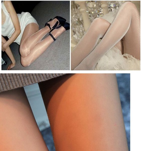 

new compact silk slippery ultra-thin pantyhose high waist sun protection t crotch nylon tights stretchy slim stockings, Black;white