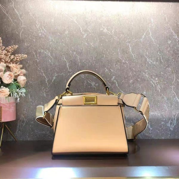 

women small handbag purse crossbody bags tote shoulder bag classic twist lock cowhide letter embroidery adjustable strap new style