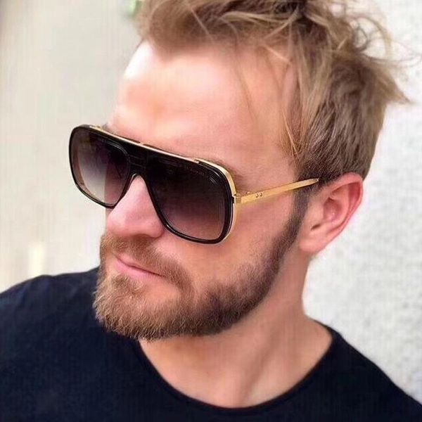 

sunglasses qpeclou vintage big frame square women 2021 fashion gradient gray sun glasses men female shades, White;black