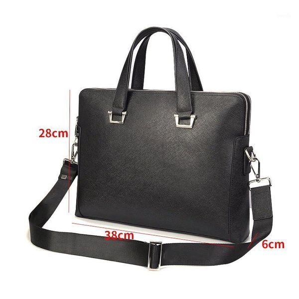 

briefcases 2021 men's bag, handbag, one-shoulder cross-body hand-carried business real leather cowhide briefcase, man1