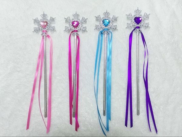 

03ked этап замороженный принцесса снежинка серебро prop магии с палочкой детского спектакля реквизит ленточек феей палочки rjuyc