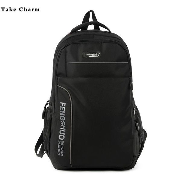 

2020 new leisure large capacity nylon waterproof backpack outdoor travel mountaineering bag junior sports bag cedar school bag bbyonb