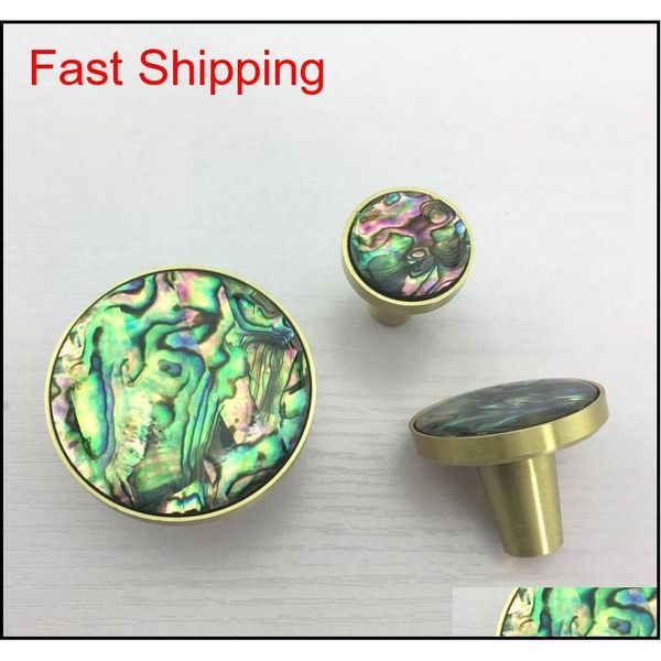 

minimalism brass+shell cabinet knobs pulls kitchen drawer cabinet handle furniture dresser knobs hardware cupboard qyltdz homes2011