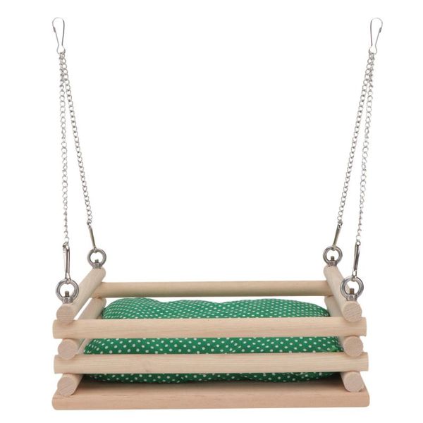 

1 set of pet wooden hammock animal bed squirrel house chinchilla rat hammock set
