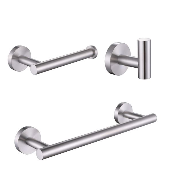 

matt black 304 stainless steel bathroom hardware set towel bar robe hookpaper holder 3pcs set bathroom hardware accessories yxlaik
