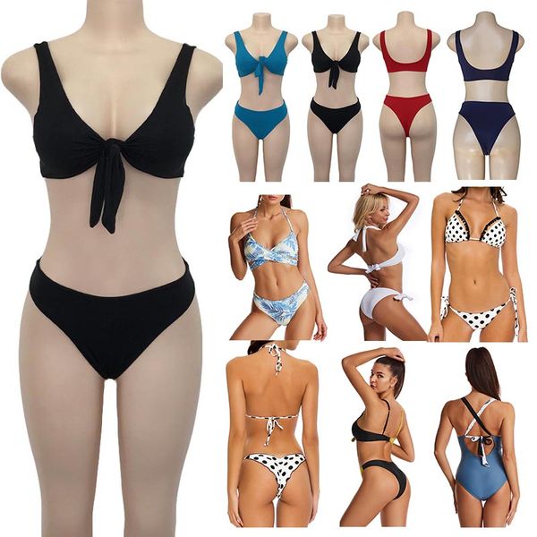 

2021 womens bikinis set swimwear sports bra vest +pants leggings halter swimsuits swimming suit for women thong bikini fashion