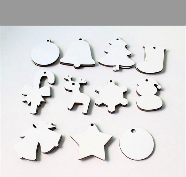 

diy custom christmas decorations party supplies mdf sublimation blank hanging ornament for christmas double sided can bbyvje lg2010