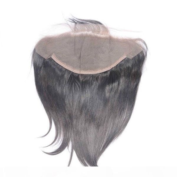 

dhl fast shipping human hair lace frontal 13x6 straight lace frontal closure human hair ear to ear lace frontal bleached knots, Black;brown