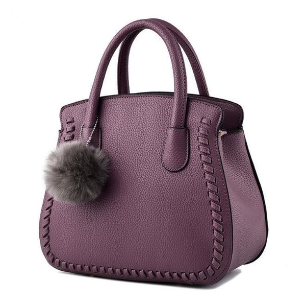 

ladies bags simple handbags shoulder bags pompoms decoration crossbody bags women's clutch