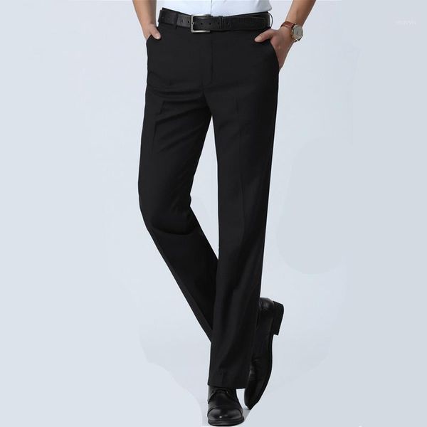 

men suit pants men's slim fit dress pants office trousers men big size business classic men's office perfume masculino1, White;black