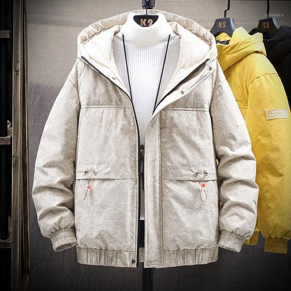 

men's down & parkas han edition tooling brief paragraph cotton-padded clothes winter jacket to thicken the bread cool w1, Black