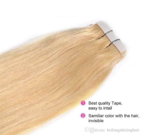 

grade 8a-- indian hair straight wave 16''--26" pu tape in hair extensions skin weft hair 100g pack 40pcs 2.5g per piece, Black