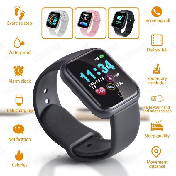

men women smartwatch android ios bluetooth blood heart rate monitor fitness bracelet sport wach smart watch 2020, Slivery;black