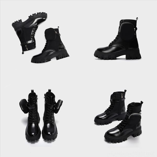 

4c33t designer desert boot black hip chunky boot women classic tall boots womens boots rubber leather winter motorcycle