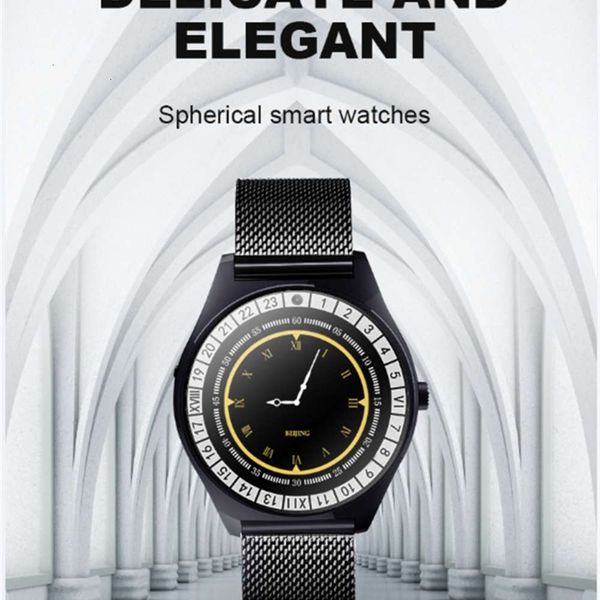 

y10 spherical round color screen smart watc